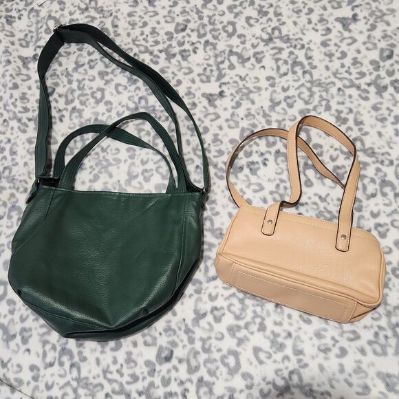 Nine West Small Handbag Beige And Crossbody Bag Green Medium  Bundle 2pcs!! - Picture 9 of 12